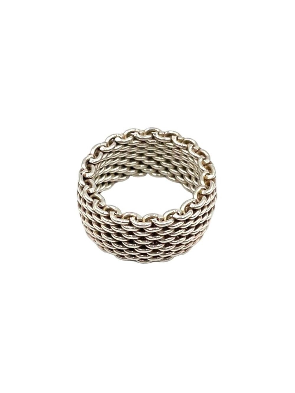 Tiffany & Co Somerset Mesh Silver Ring